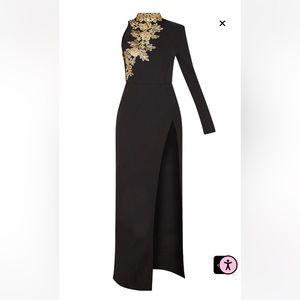 NEW Asymmetric Embroidered Trim Maxi Dress by Pretty Little Thing 💖